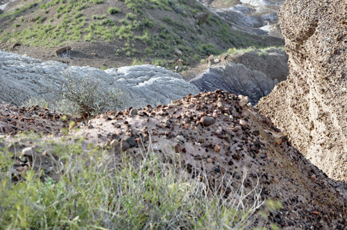 Looking down from Blue Mesa Overlook